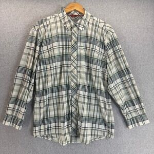 Simms Fishing Shirt Insect Shield Plaid ButtonUp Long Sleeve Outdoor Brrr Medium